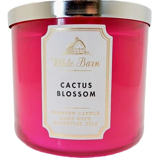 Cactus Blossom 3-Wick Essential Oil Candle – 14.5oz | Fresh Floral Soy Wax Aromatherapy