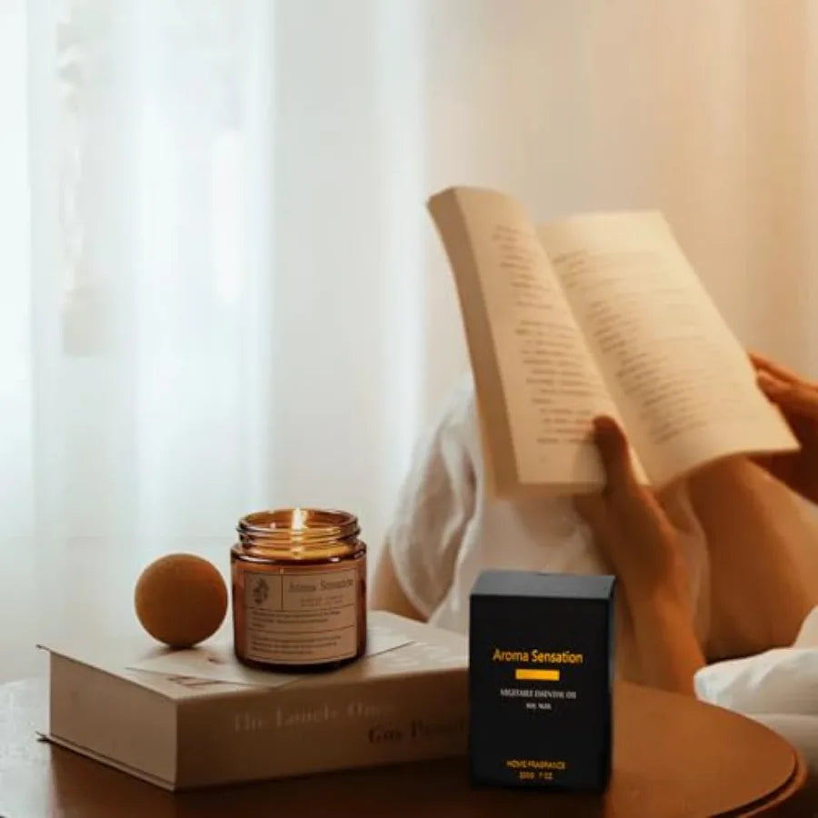 Organic Coconut Vanilla Soy Candle – 7oz | Non-Toxic | Stress Relief & Meditation