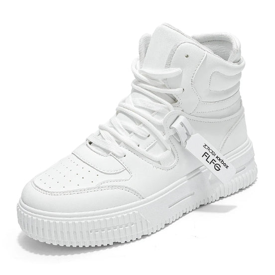 Zapatillas altas de cuero - Botines casuales para hombre