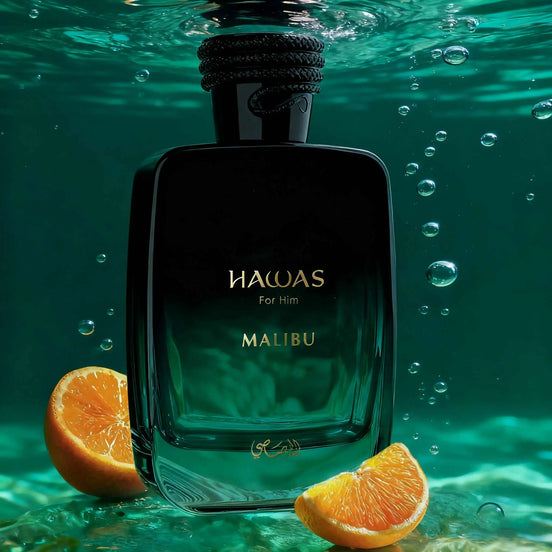 Hawas Malibu Men’s Cologne – 100ml | Fresh Citrus Fragrance for Men