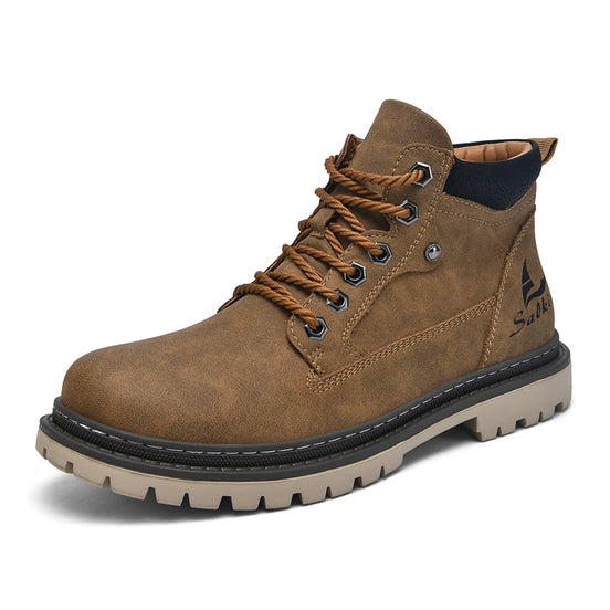 Botines de cuero artesanales - Botas de invierno para hombre
